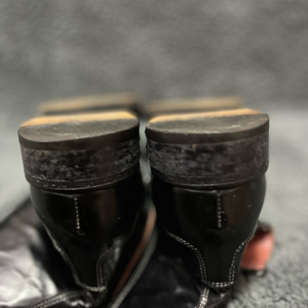 Jo Ghost Men's Black Leather Ankle Boots - Picture 8 of 8
